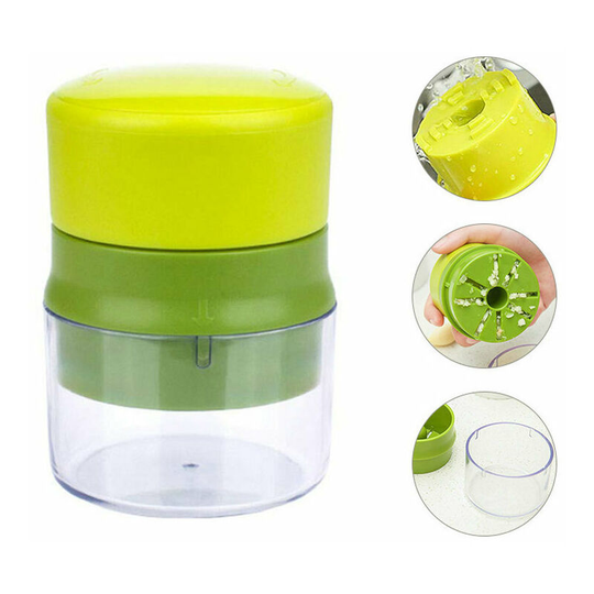 Garlic Press, Professional Garlic Press CutterEasy to Clean and Very Durable with Storage Pot, for Garlic, Nut and Peanut, Ginger.