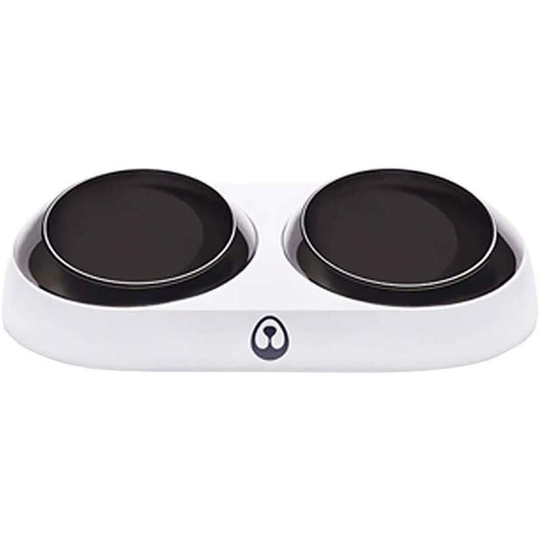Cat Bowl, Double Cat Bowls With Raised Support, Non-Slip Protective Neck Pet Food Bowl