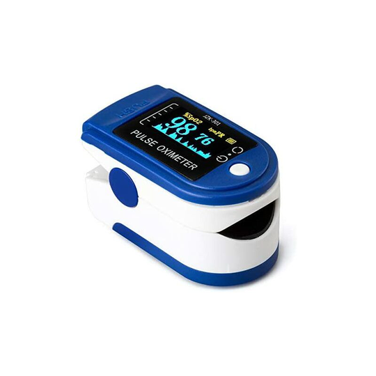 Professional Fingertip Oximeter, Portable Pulse Pulse Oximeter with Heart Rate Monitor for Measuring SpO2, PR and PI, for Home Use, Fitness and Sports