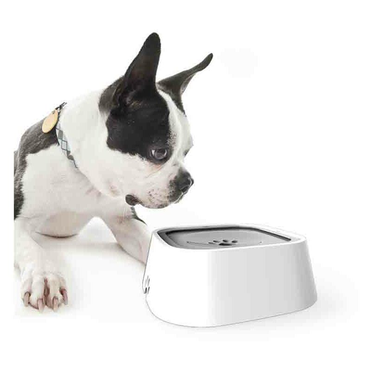 Slow Pet Feeder, 1.5 Liter, Cat Drinker, Gray