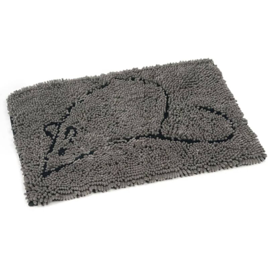 Dirty Cat Dry Walk Mat 60x40 cm Grey Dog Gone Smart