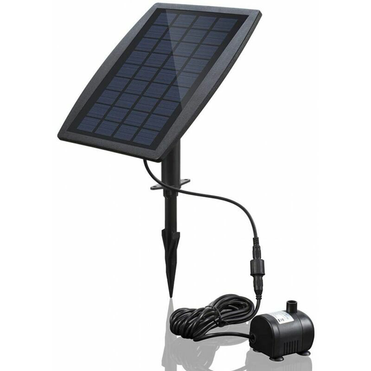 Solar Water Pump,Brushless Pond Fountain Solar Water Pump with Solar Panel 9V 2.5W 200L/H.