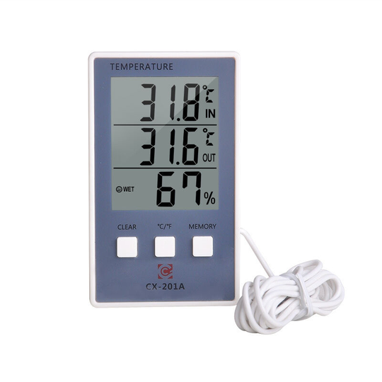 Thermometer Hygrometer Refrigerator Cabinet Thermometer Hygrometer 201A Digital Thermometer Fish Tank Thermometer