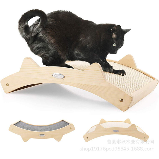 2 in 1 Cat Scratcher - Made of Sisal, Cat Scratcher - Can be used on both sides, Can be used as Cat Scratcher & Cat Bed (42x27.5x12cm), Suitable for