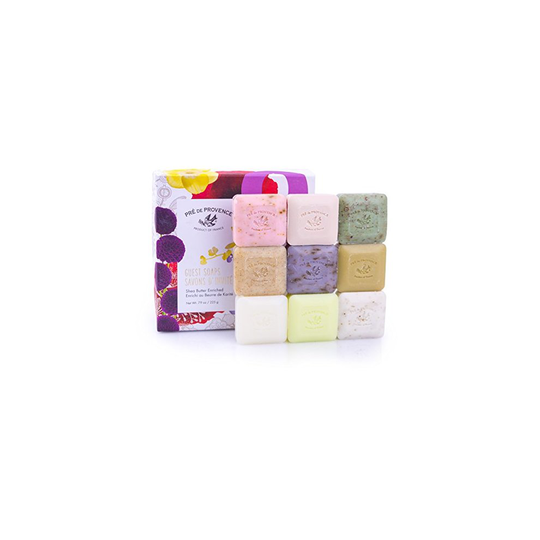 Pre de Provence French Soap Assorted Boutique Luxury Gift Box (Set of 9), Scented Herb