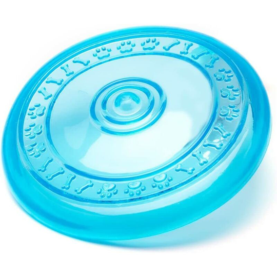 Rubber Frisbee Dog Toy-BLUE
