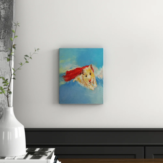 Hamster Superhero by Michael Creese - Graphic Art Print