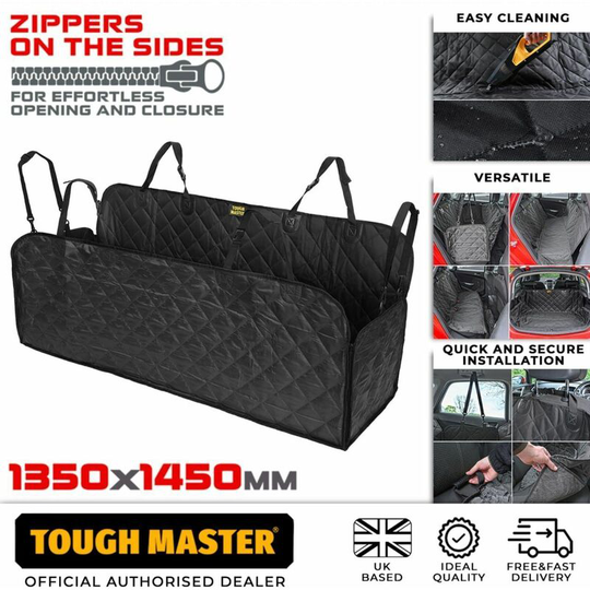 Pet Dog Back Seat Cover,Cushion Hammock Black Mat 147x137cm Waterproof Protector