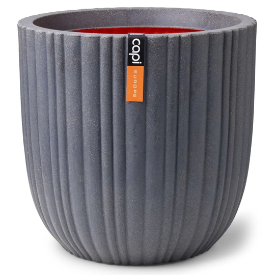 Capi Egg Planter "Urban Tube" Dark Grey
