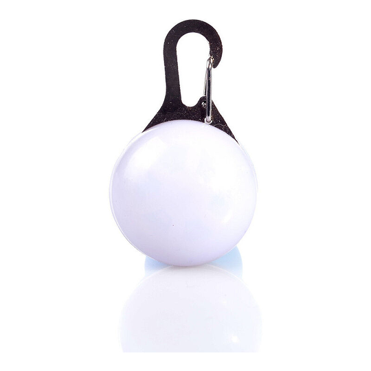 Pet Charm, led Light Up Pendant, Glowing Dog Lucky Charm, Flashing Lucky Charm for Cat and Dog (White)