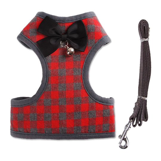Betterlifegb - Soft Breathable Dog Cat Harness Set + Adjustable Leash Reflective Mesh Padded Puppy Vest for Small Medium Dogs, Betterlife (s, Red)