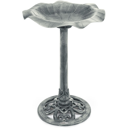 Leaf Bird Bath - Grey - Grey