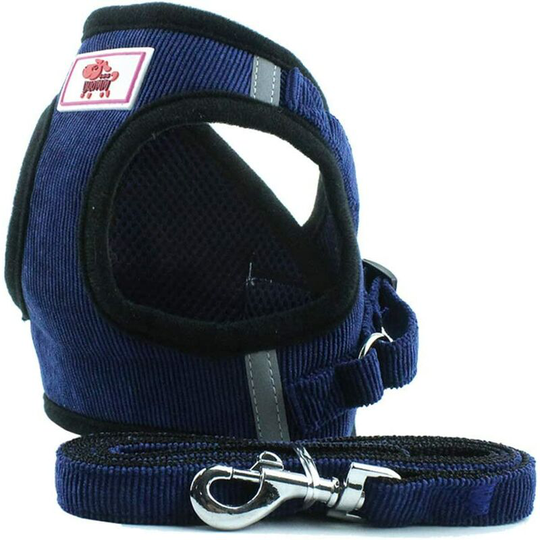 Soekavia - Soft Training Harness Vest Mesh Fabric Dog Vest Harnesses for Puppy, Cats, Small Animals PS042 (xs, Dark Blue)