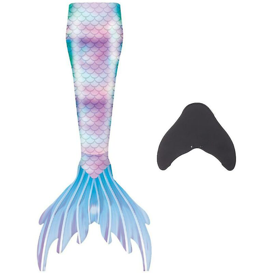 Thsinde - Mermaid Tails For Swimming For Kids And Adults With Monofin_(costbuy) light blue m