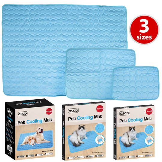 (40 x 30cm) ASAB Pet Self-Cooling Mat Bed Pad All Pets Cold