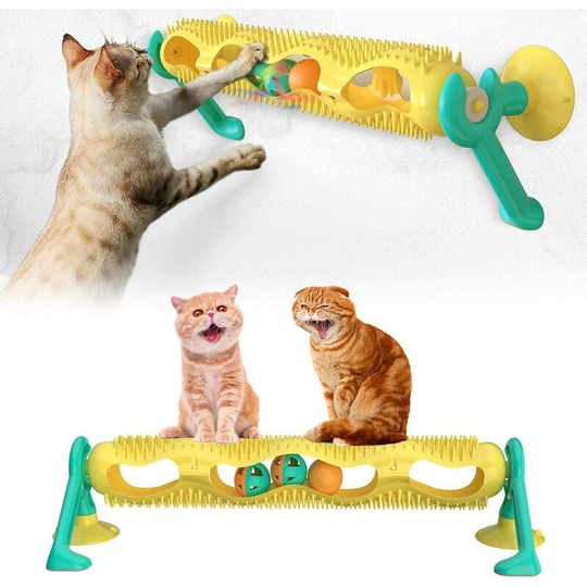 Briday - Cat Catnip Toys - Turntable Toys with Interactive Spinning Track Ball for Indoor Cats,Funny Kitten Toy Molar Puzzle Scratching Gift