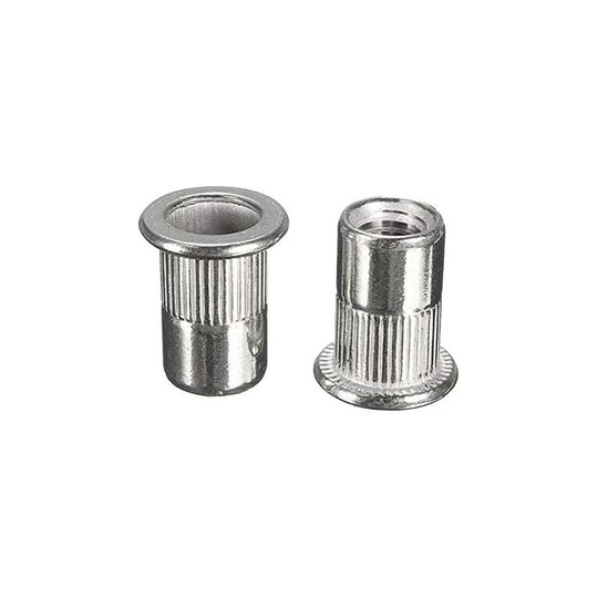 Benobby Kids - 100 Pcs M6 Thread Nut Rivet Rivnut Crimped Insert 304 stainless steel