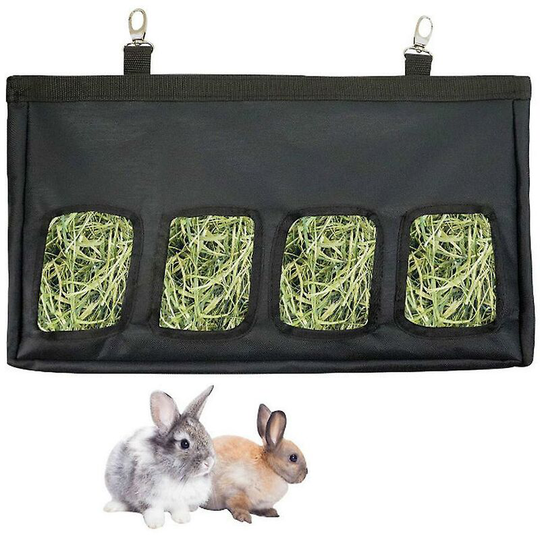 Rabbit Hay Feeder Bag Guinea Pig Small Animal Hanging Feeder Sack Hay Bag Feeding Bag Hay Feeder Storage Thsinde