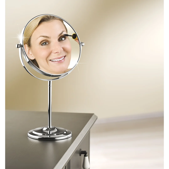 Elecia Freestanding Makeup/Shaving Mirror