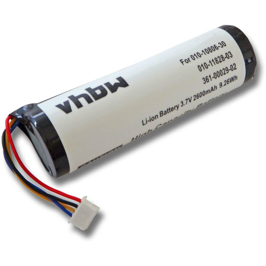 Vhbw - Battery Replacement for Garmin 010-10806-30, 010-11828-03, 361-00029-02 for Dog Collar Trainer (2600mAh, 3.7V, Li-ion)