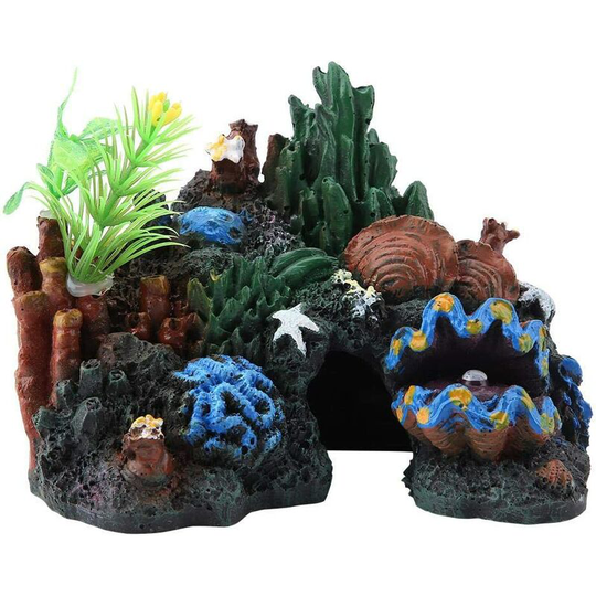 Colorful Artificial Resin Sea Coral Reef Decoration Cave Aquarium Fish Tank Decorations