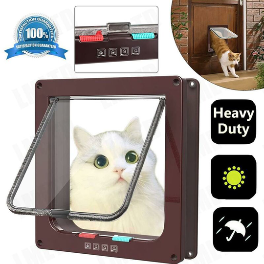 4 Position Cat Door for Cat Flap