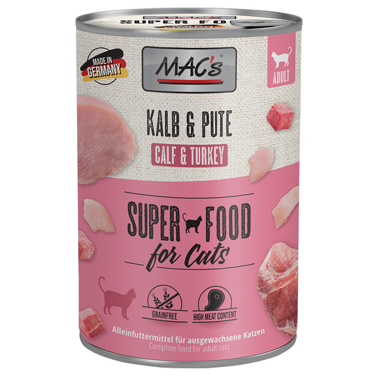 MAC's Cat 6 x 400g - Veal & Turkey