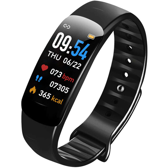 C1plus color screen smart bracelet waterproof bluetooth step meter heart rate blood pressure multi-function sports bracelet cross-border C1plus