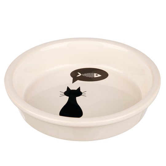 Trixie Ceramic Bowl with Cat Design - 0.25 litre