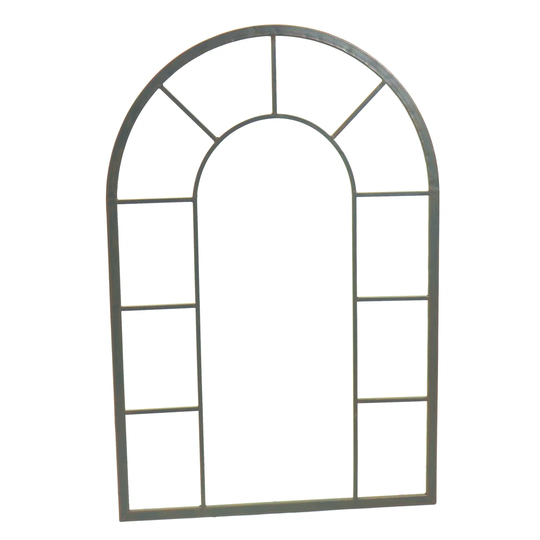 Watauga Framed Wall Mounted Accent Mirror in Grey
