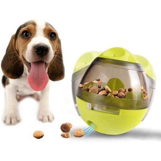 Litzee - Dog Feeder Ball, iq Treat Ball Bite Toys Chewing Food Ball, Fun and Interactive Treat, Best Alternative to Bowl Feeding, Feeding Training