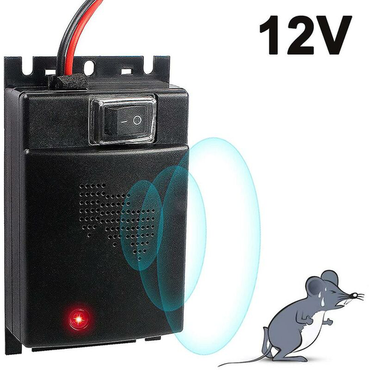 Animal Repeller, Ultrasonic Rodent Repellent With Led Strobe Lights