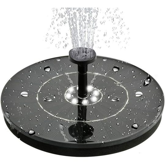 Solar Fountain Pump,New Upgraded Solar Powered Bird Bath Fountain Pump 1.4W Solar Panel Kit Water Pump,for Pond, Pool, Garden, Fish Tank,
