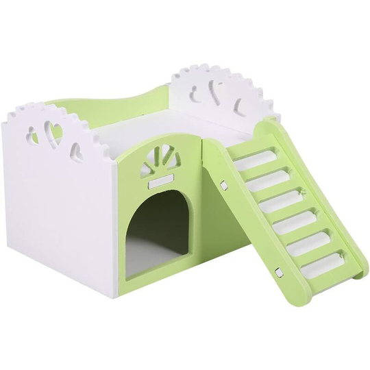Hideout House, Hamster House, Sustainable Pet House, For Small Animal Habitat (Green)