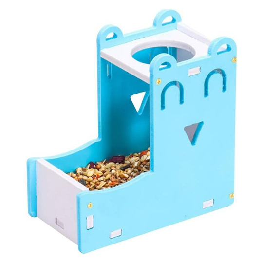 Free Standing Hamster Water Bottle Gerbil Automatic Small Animal Feeder with Feeder Base