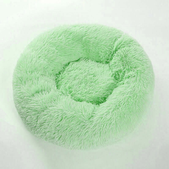Cat Bed Beautiful Pet Bed Small Dog Bed Plush Soft Round Cat Sleeping Bed (50 cm Diameter Light-C - Muff