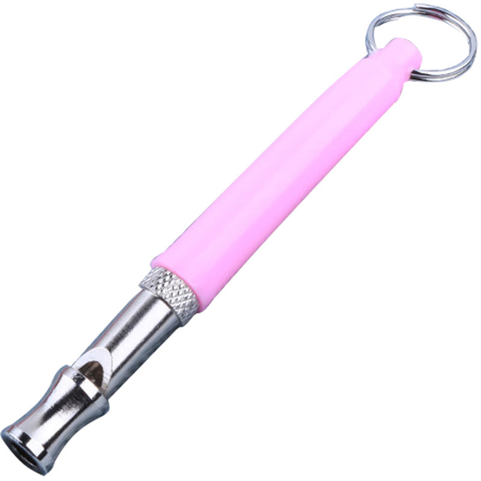 Pet Dog Training Supplies Obedience Adjustable UltraSonic Volume Whistle, Pink - Pink
