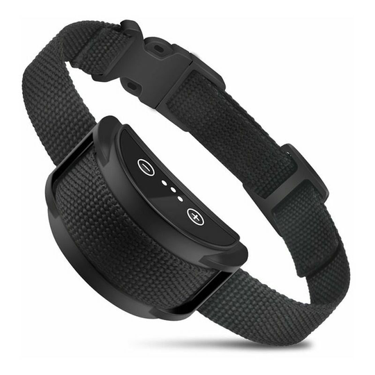 Qersta - Dog Anti Bark Collar, Anti Runaway Collar with Capsule, Rechargeable Electric Collar, Automatic Training Collar 5 Vibration Levels Rain Snow