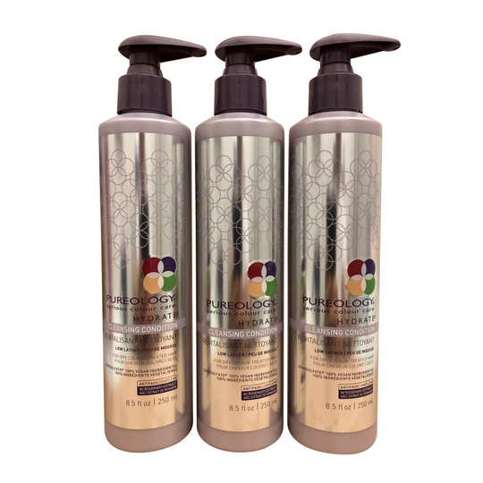 Pureology Smooth Perfection Cleansing Conditioner Dry Color Treated Hair 8.5 OZ Set of 3