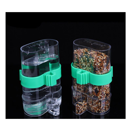 Perle Raregb - 2-piece bird drinker 2-piece waterbird feeder Water feeder Food drinker Parrot Pet pest for pet clip parrot