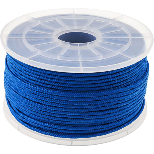 Multifilament pp braided rope 100 m x 3 mm blue - Primematik