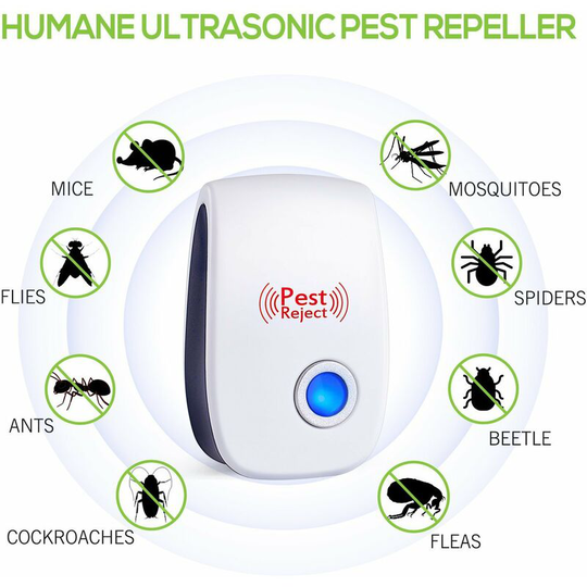 Sun Flowergb - 1 Pack Mosquito Fly Cockroach Ultrasonic Insect Repellent