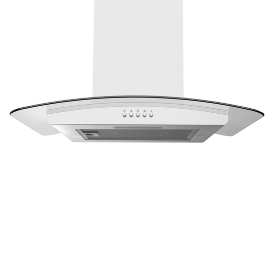 Stainless Steel Curved Glass 60cm Ducted Wall Mount Cooker Hood