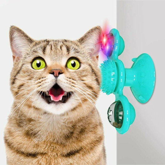 Cat Toy - Record Player - With Catnip & Glow Ball - Interactive Cat Toy - Cat Toy