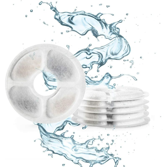 Readcly - Cat Water Fountain Filter, 6 Cat Fountain Filters, Cat Water Fountain Filter, Filters Contain Activated Carbon and Ion Exchange Resin