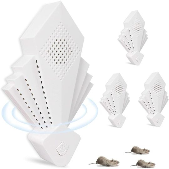 Benobby Kids - Ultrasonic Mosquito Repellent, 4 Packs Ultrasonic Insect Repellent - 3 Modes Indoor Ultrasonic Mice for Spiders, Ants, Flies,