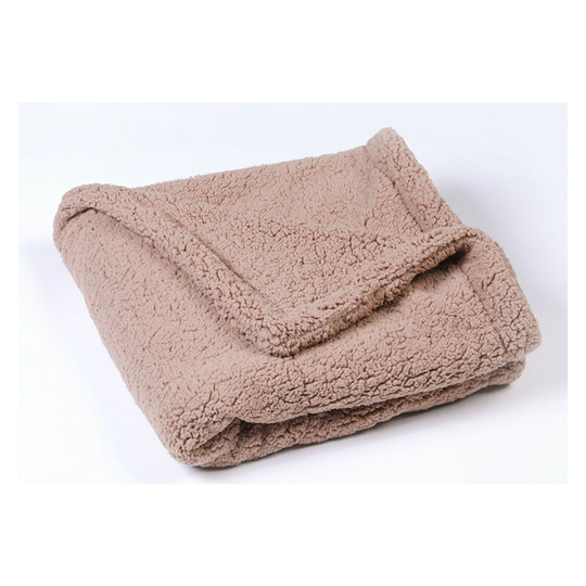 Fleece dog cover, soft pet cover, cat blanket, puppy cushion, pet bed (camel, 100 * 80cm)