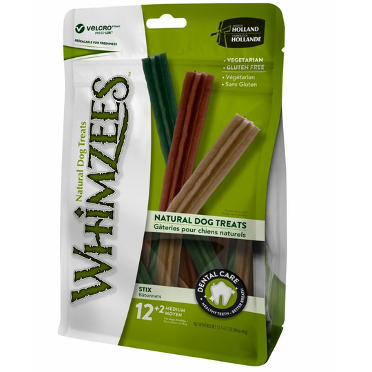 Stix Dog Chew Treats (12 Pieces) (One Size) (Multicoloured) - Multicoloured - Whimzees