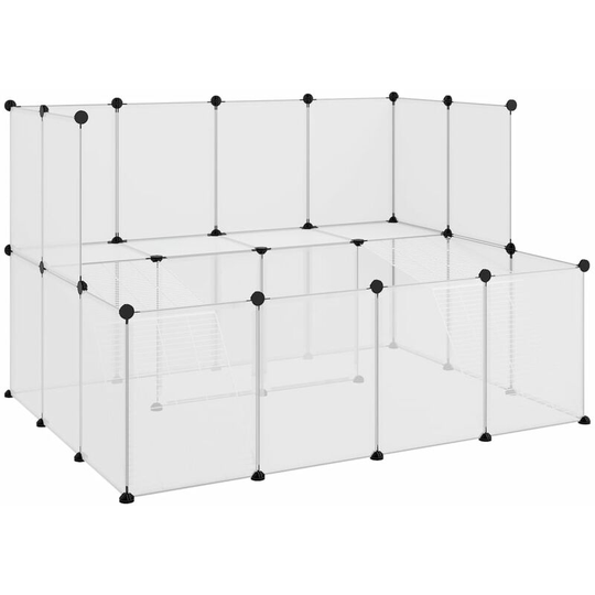 Vidaxl - Small Animal Cage Transparent 143x107x93 cm pp and Steel Transparent