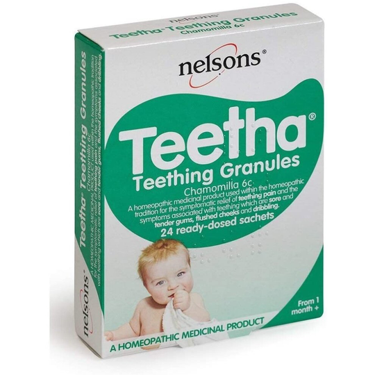THREE PACKS of Nelsons Teetha Teething Granules